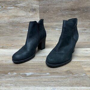 Collection by Clarks Verona Ease Black Leather Ankle Boot Women's Size 9